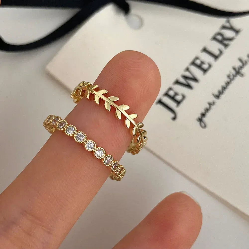Women's Open-end Zircon Ring - Viexta