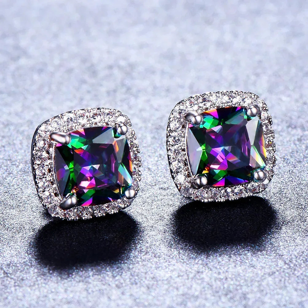 Korean-style Zircon Stud Earrings - Viexta