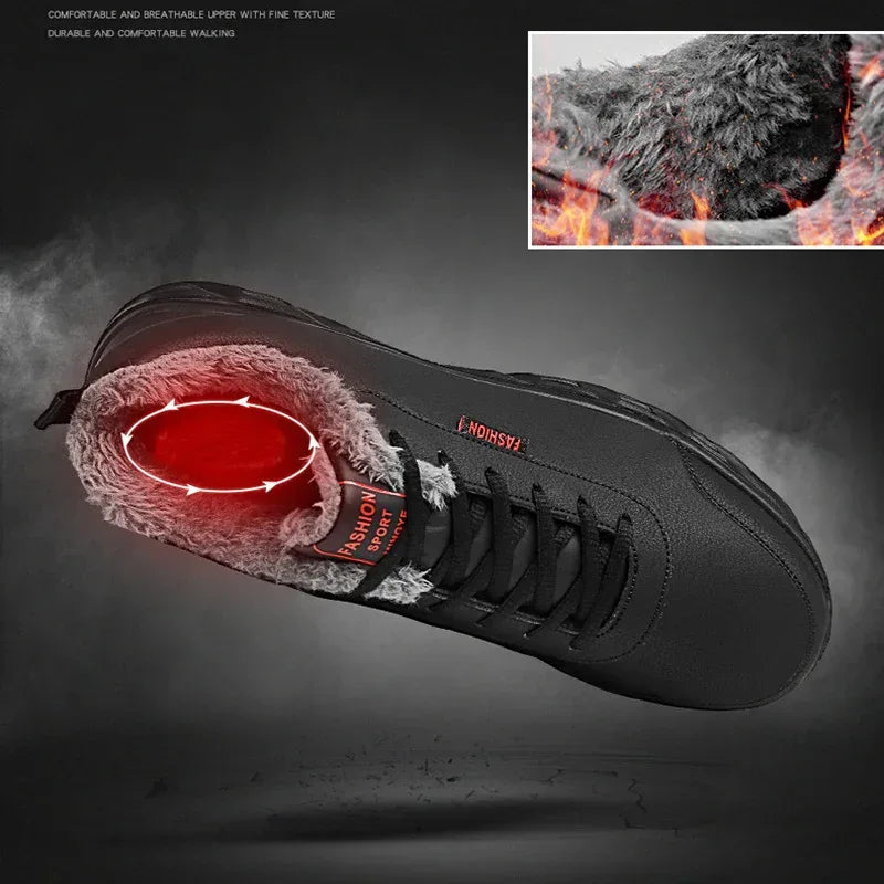 Men Sneakers Winter Warm Sports Shoes - Viexta