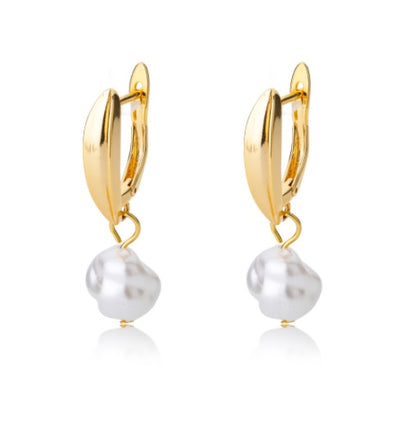 Korean Baroque Pearl Earrings