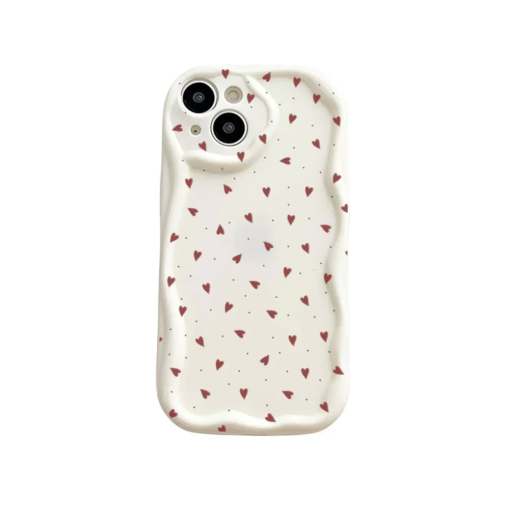 all-inclusive-painted-cream-pattern-heart-iphone-case - Viexta