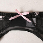 new-fashion-lace-embroidery-sexy-lingerie-three-piece-set - Viexta