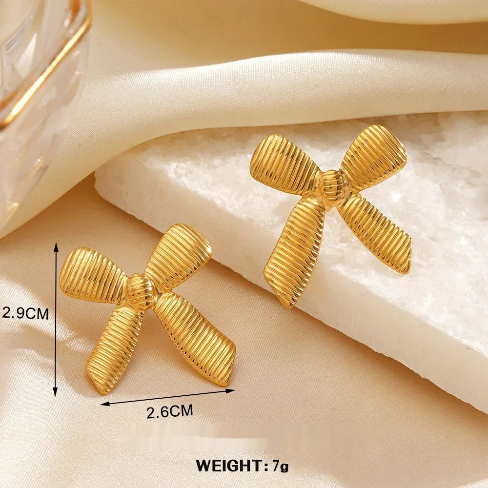 Geometric Round Personalized Hip Hop Gold Plated Earrings - Viexta
