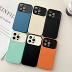 Simple Contrast Color Business Large Window iPhone Case - Viexta