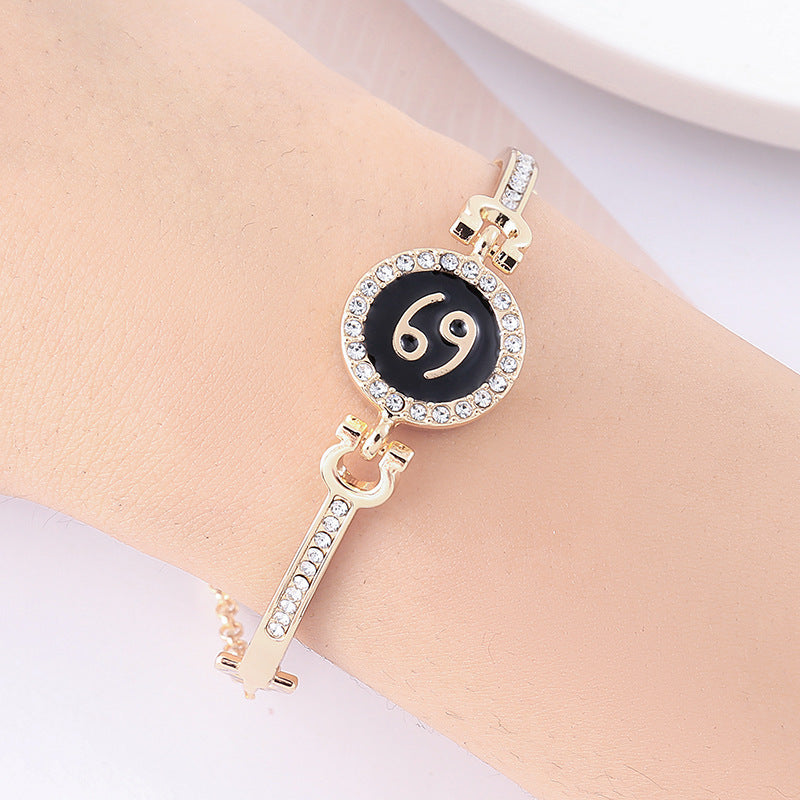 Stainless Steel 12 Constellation Bracelet