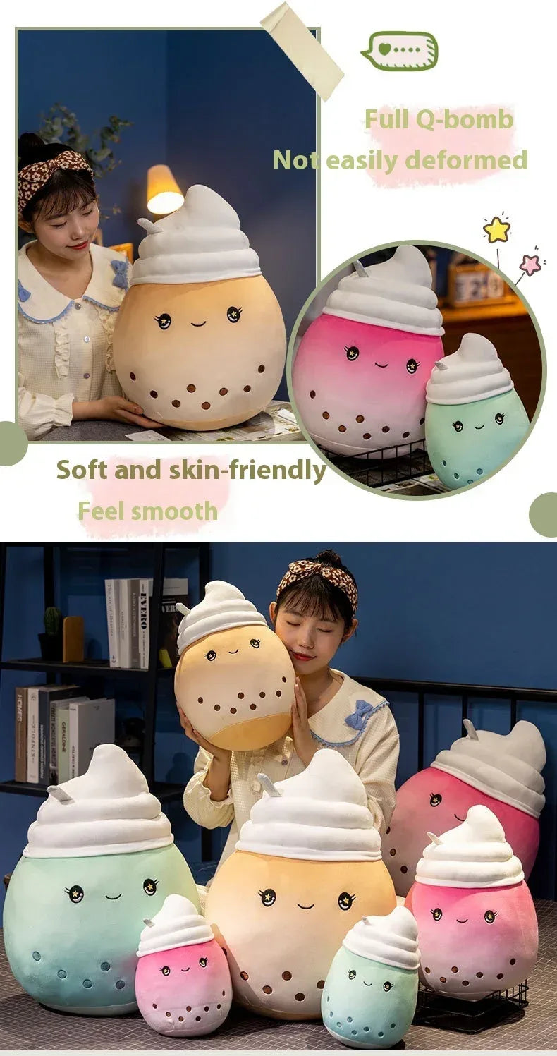 Ice Cream Milky Cup Bubble Tea Plush Toy - Viexta