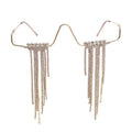 Frameless Metal Long Diamond Pendulum Glasses - Viexta