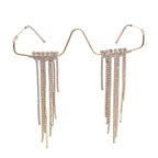 Frameless Metal Long Diamond Pendulum Glasses - Viexta