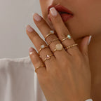 Set of Twist Hollow Ring - Viexta