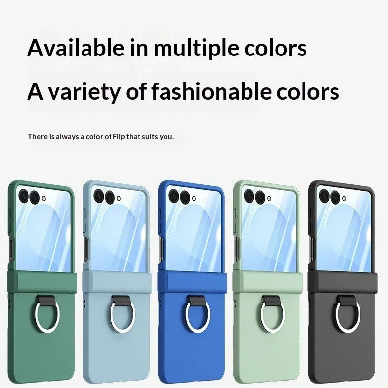 Foldable Ring Full Hinge Flip Phone Case - Viexta