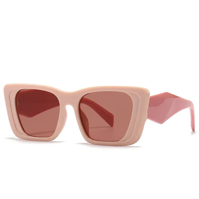 New Women's Fashion Large Frame Square Sunglasses - Viexta