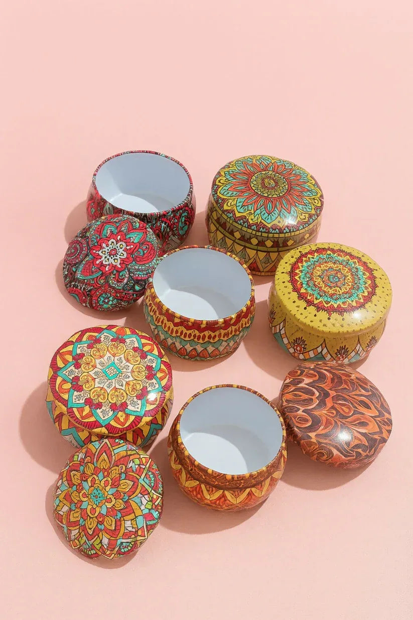 Premium Round Geometric Metal Organizer (Random Color)