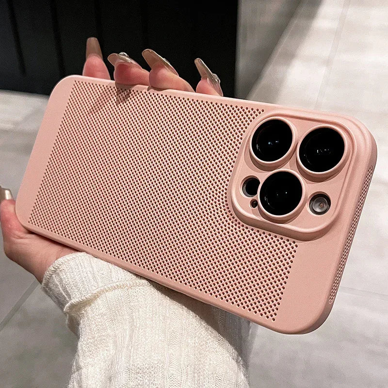 Ultra-thin Breathable With Lens Protector iPhone Case - Viexta