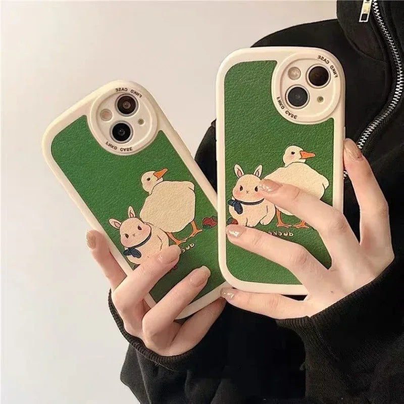 Cartoon Rabbit Anti Fall iPhone case - Viexta
