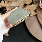 Electroplated Metal Fine Hole Lens iPhone Case
