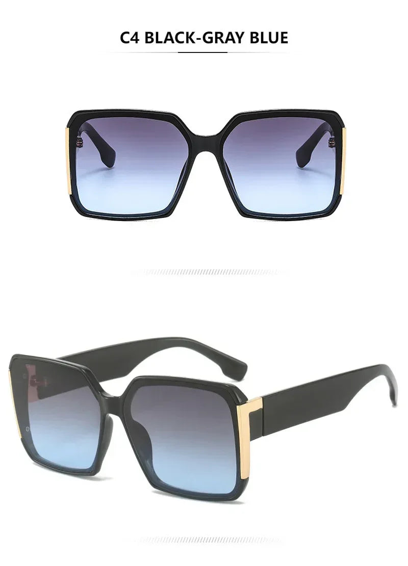 Retro Fashion Outdoor Box Sunglasses - Viexta
