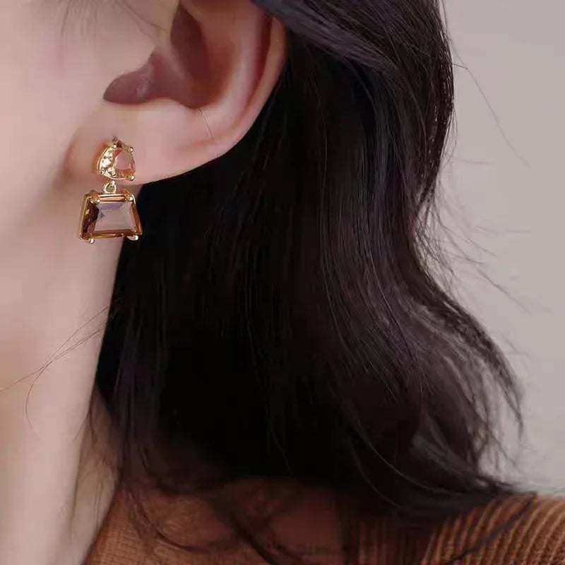Maillard French Crystal Earrings - Viexta
