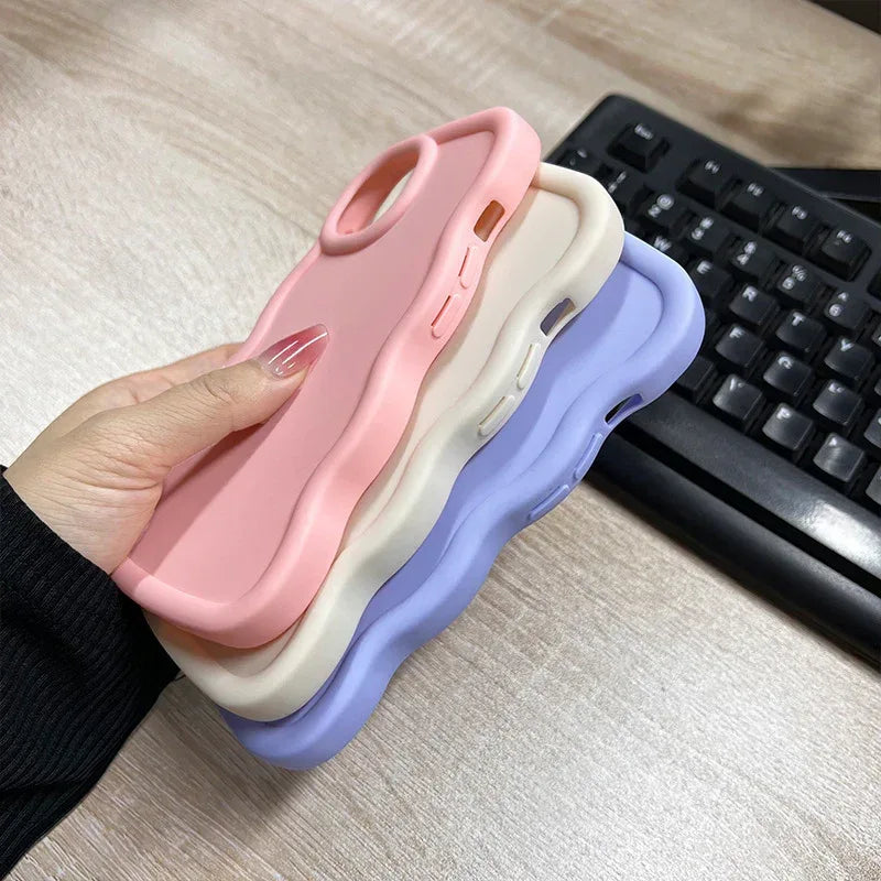 macaron-big-wave-silicone-case - Viexta