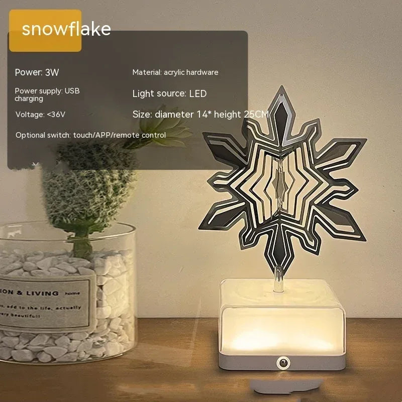 Three-dimensional Rotating Ambience Light Bedroom - Viexta
