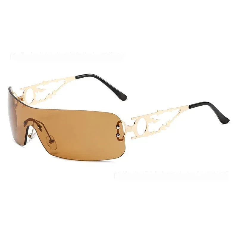 Versatile Frameless Hollow Sunglasses - Viexta