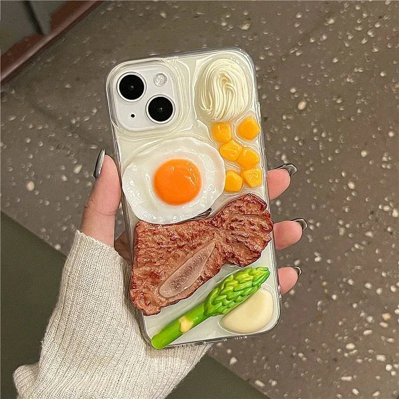 Steak Omelette iEpoxy Phone Case - Viexta