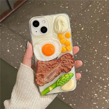 Steak Omelette iEpoxy Phone Case