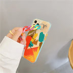 color-wrist-chain-silicone-iphone-case - Viexta