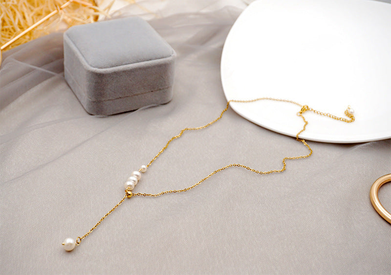 Fresh Water Pearl Grace Clavicle Chain