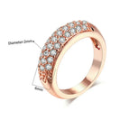 Three Row Zircon Ring - Viexta