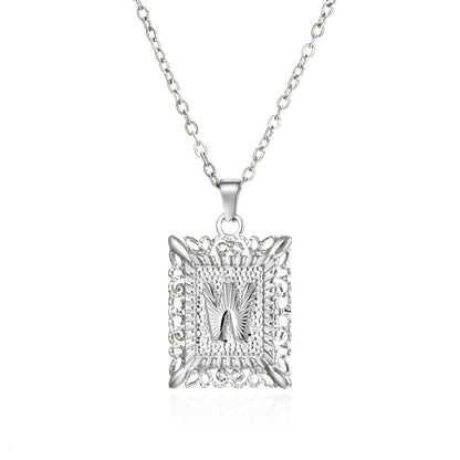 Stainless Steel Initial Necklace