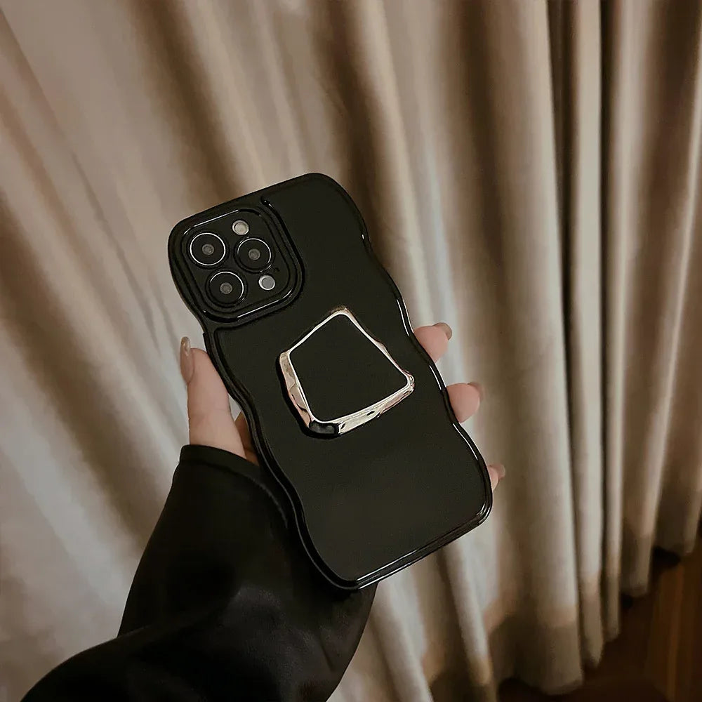 Metallic Dark Bracket iPhone Case - Viexta