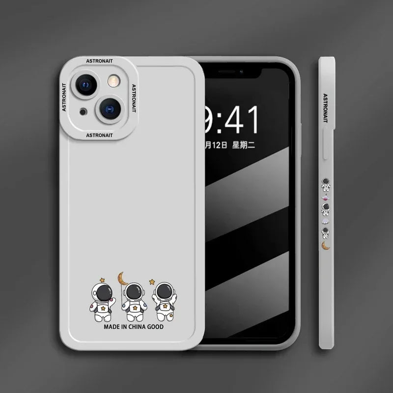 astronaut-couple-silicone-iphone-case - Viexta