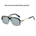 Metal Mirror Sun-resistant Sunglasses - Viexta