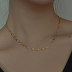 Heart-Shaped Chain Titanium Steel Necklace