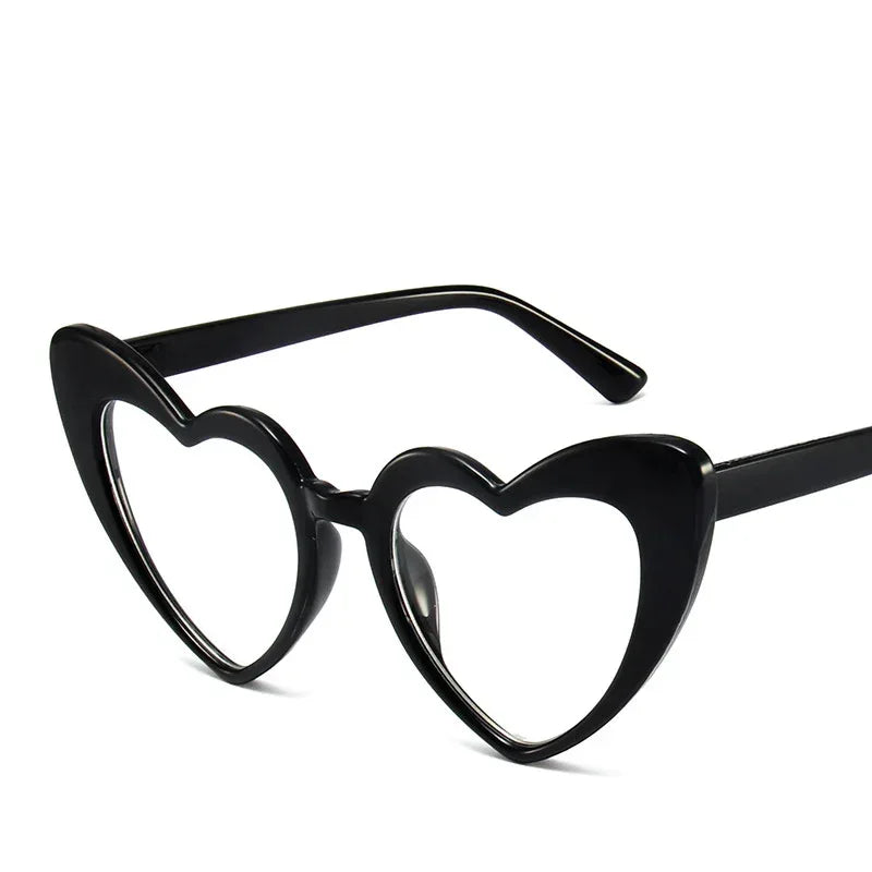 Large Frame Heart Statement Glasses - Viexta