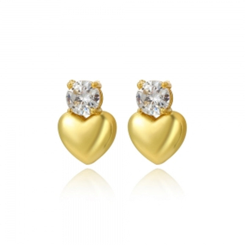 Rhinestone Love Women's Stud Earrings
