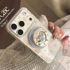 Glitter Snowman Magnetic Stand iPhone Case