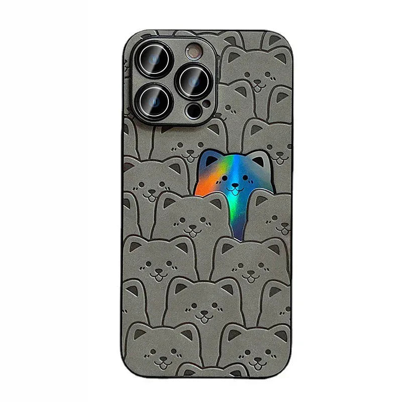 laser-full-screen-bear-iphone-case - Viexta