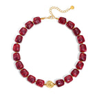 Bohemian-style Multicolor Resin Bead Necklace