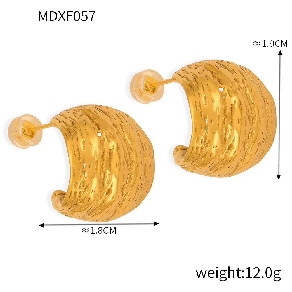 Women's Multi-layer Texture Earrings - Viexta