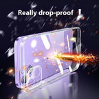 Transparent Glass Fine Hole Drop-resistant iPhone Case