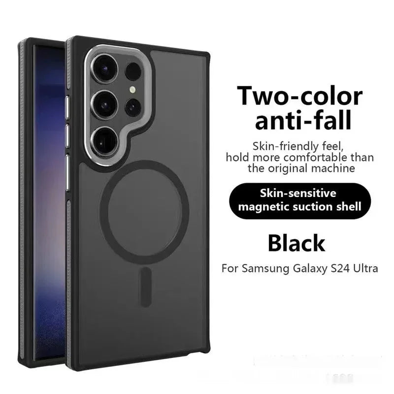 Dual-tone Soft-touch Magnetic Samsung Case - Viexta