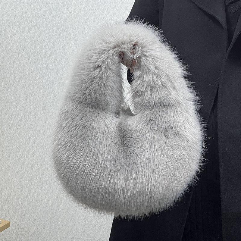 Portable Fur Bag Fall Winter Popular High-grade Niche - Viexta