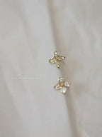 female-s925-silver-plating-14k-flower-earrings - Viexta