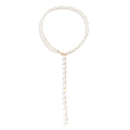 Pearl Tassel Long Niche Necklace