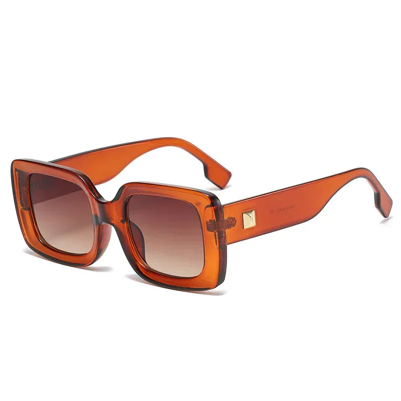 New Retro Square Large Frame Sunglasses - Viexta