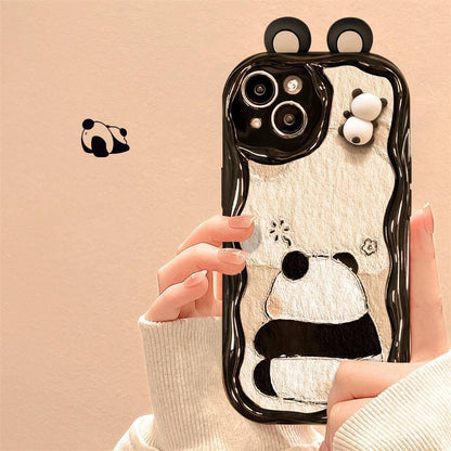 3D Panda iPhone Case