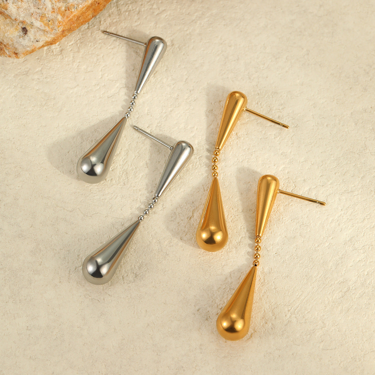 Minimalist Cool Feng Shui Drop Earrings