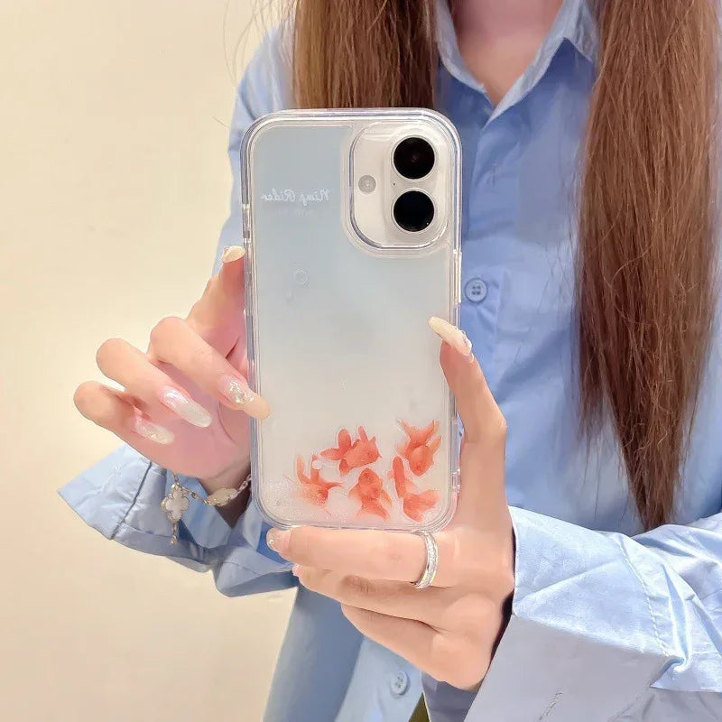 Quicksand Good Luck Koi Fish iPhone Case - Viexta