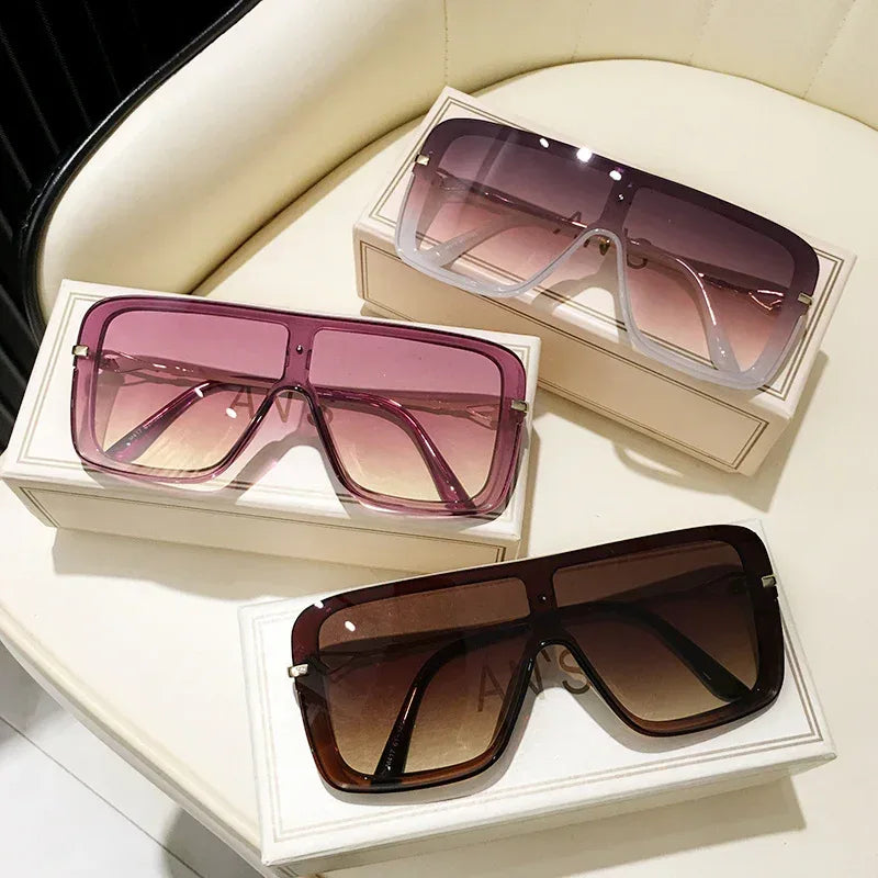 Women's Integrated Large Frame Sunglasses - Viexta